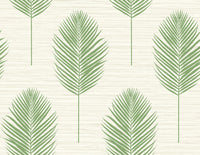 Bali Coral Fern Wallpaper Wallpaper A-Street Prints Double Roll Green 