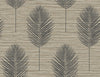 Bali Coral Fern Wallpaper Wallpaper A-Street Prints Double Roll Light Brown 