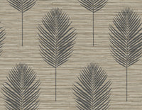 Bali Coral Fern Wallpaper Wallpaper A-Street Prints Double Roll Light Brown 