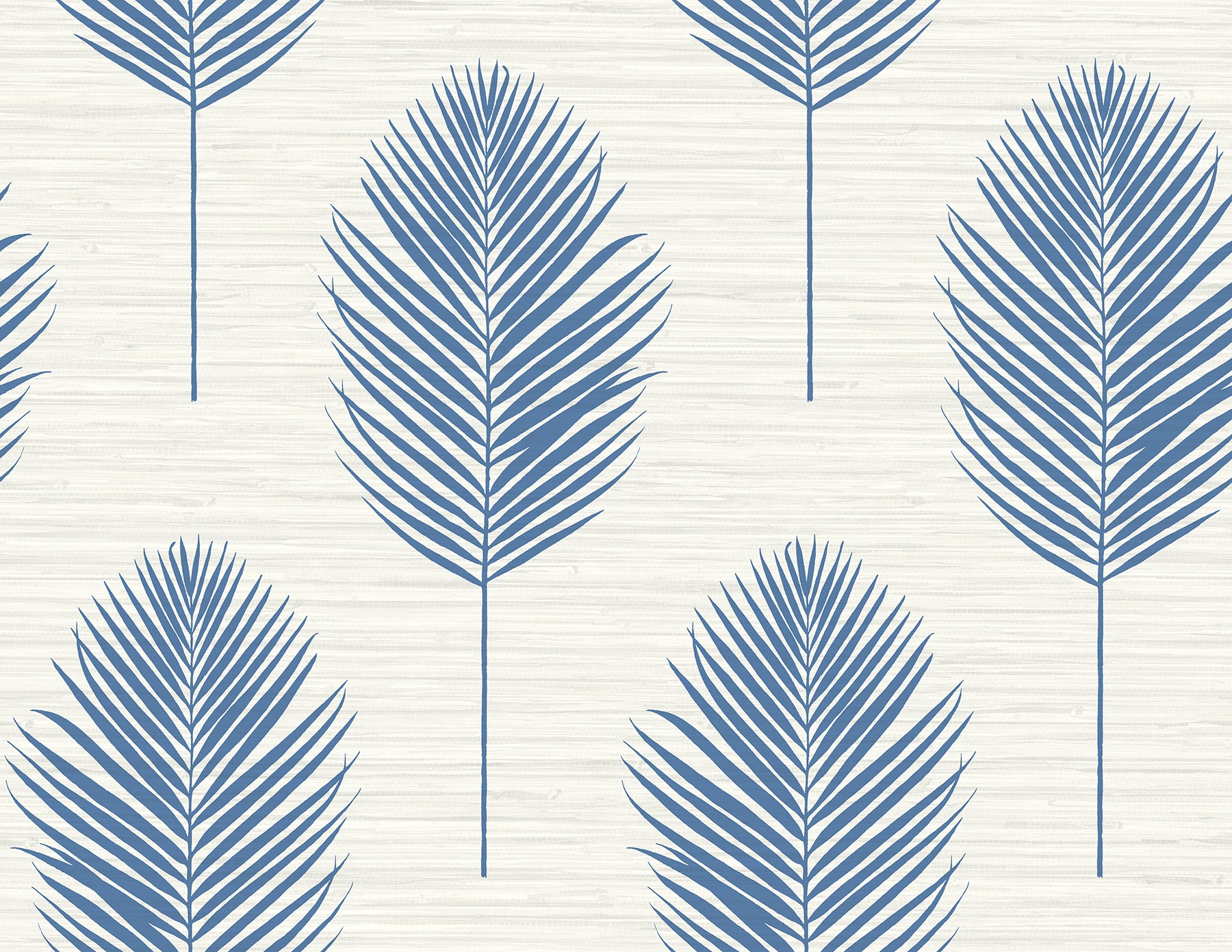 Bali Coral Fern Wallpaper Wallpaper A-Street Prints Double Roll Blue 