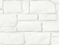 Casablanca Stone Wallpaper Wallpaper A-Street Prints Double Roll White 