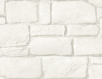 Casablanca Stone Wallpaper Wallpaper A-Street Prints Double Roll Ivory 
