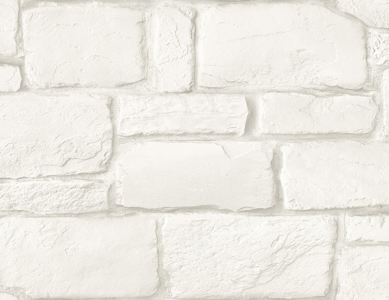 Casablanca Stone Wallpaper Wallpaper A-Street Prints Double Roll Ivory 