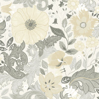 Victoria Pastel Floral Nouveau Wallpaper Wallpaper A-Street Prints Double Roll Pastel 