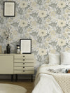 Victoria Pastel Floral Nouveau Wallpaper Wallpaper A-Street Prints   