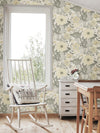 Victoria Pastel Floral Nouveau Wallpaper Wallpaper A-Street Prints   