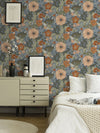 Victoria Pastel Floral Nouveau Wallpaper Wallpaper A-Street Prints   