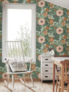 Victoria Pastel Floral Nouveau Wallpaper Wallpaper A-Street Prints   