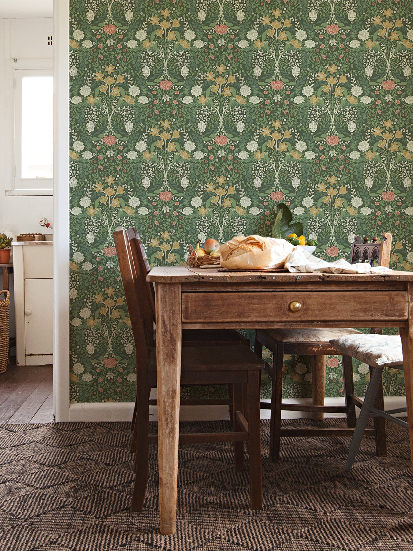 Froso Garden Damask Wallpaper Wallpaper A-Street Prints   