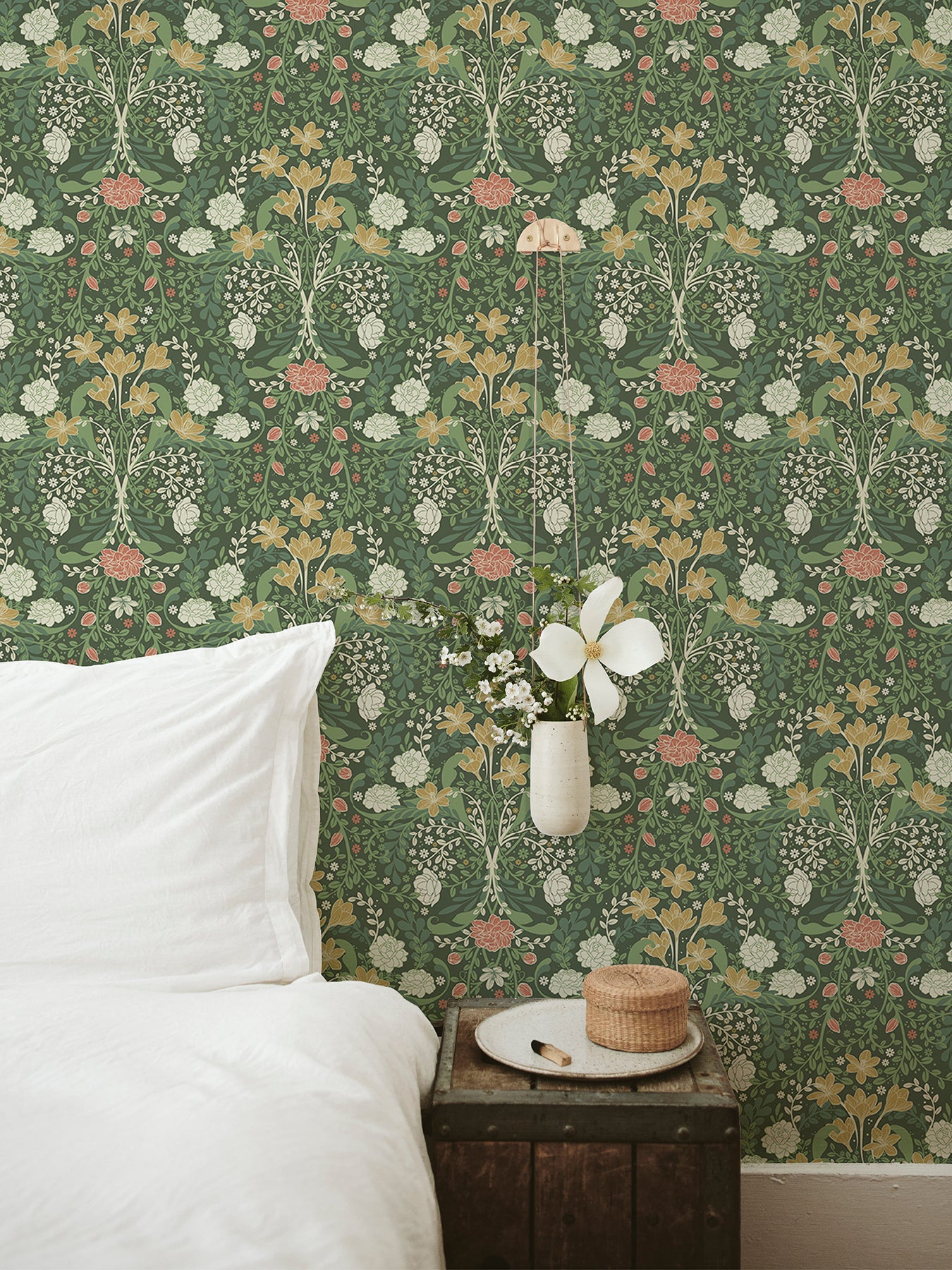Froso Garden Damask Wallpaper Wallpaper A-Street Prints   