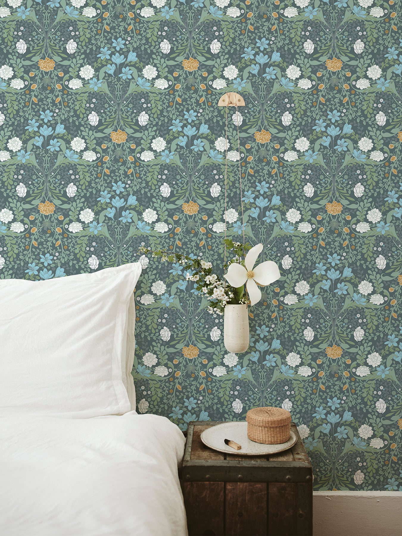 Froso Garden Damask Wallpaper Wallpaper A-Street Prints   