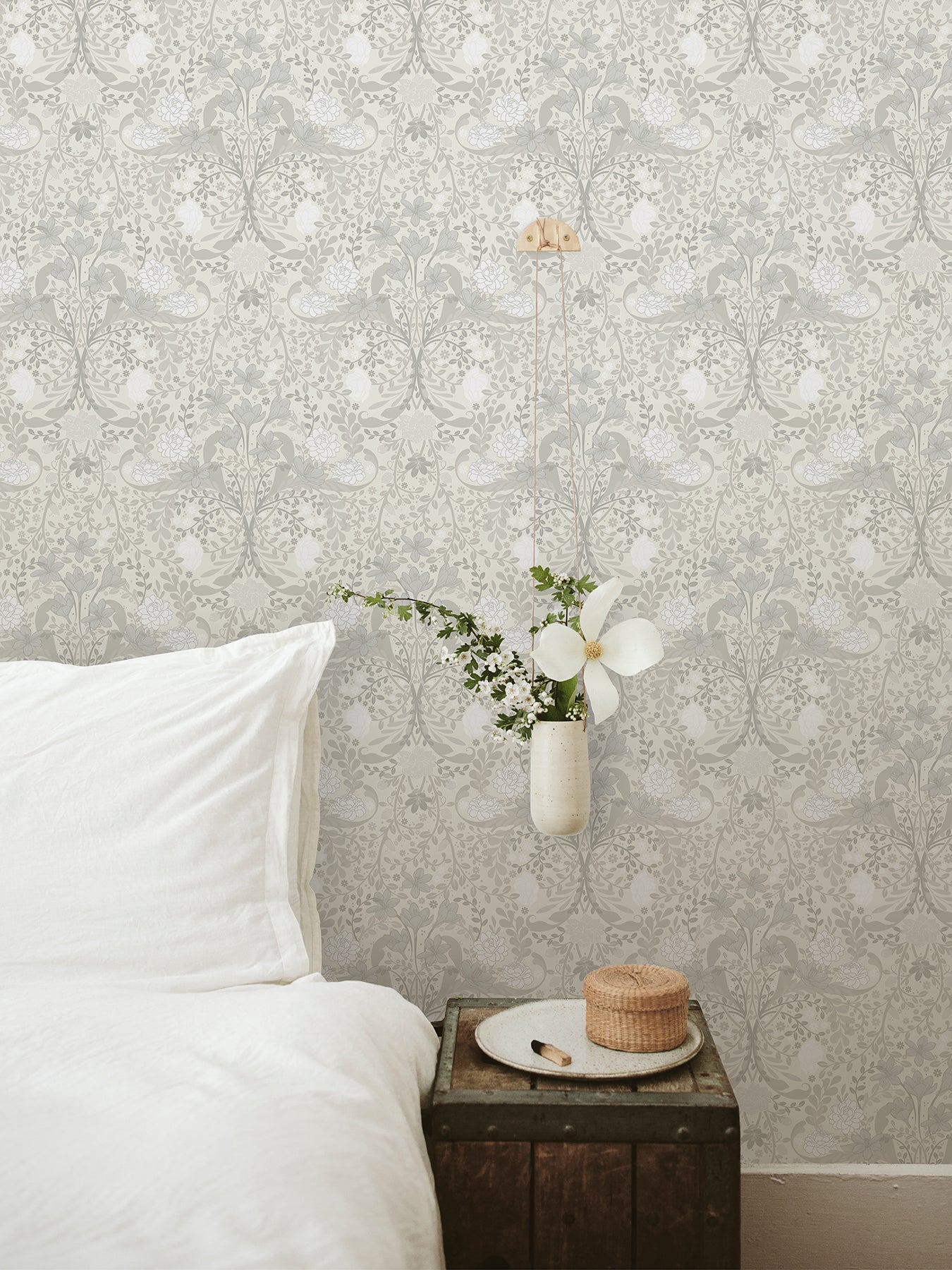 Froso Garden Damask Wallpaper Wallpaper A-Street Prints   