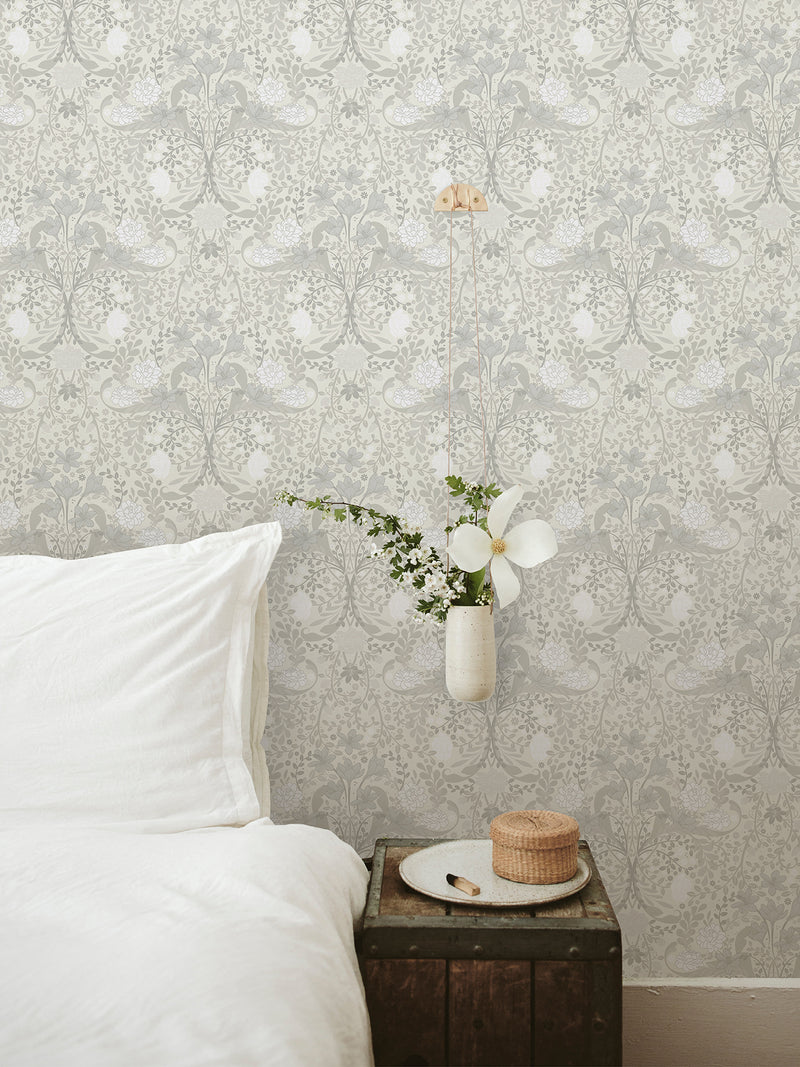 Froso Garden Damask Wallpaper Wallpaper A-Street Prints   