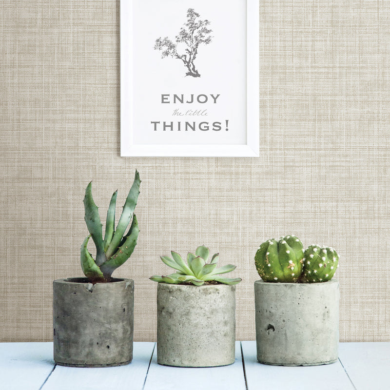 Tuckernuck Linen Wallpaper Wallpaper A-Street Prints   