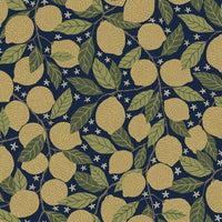 Lemona Fruit Tree Wallpaper Wallpaper A-Street Prints Double Roll Navy 