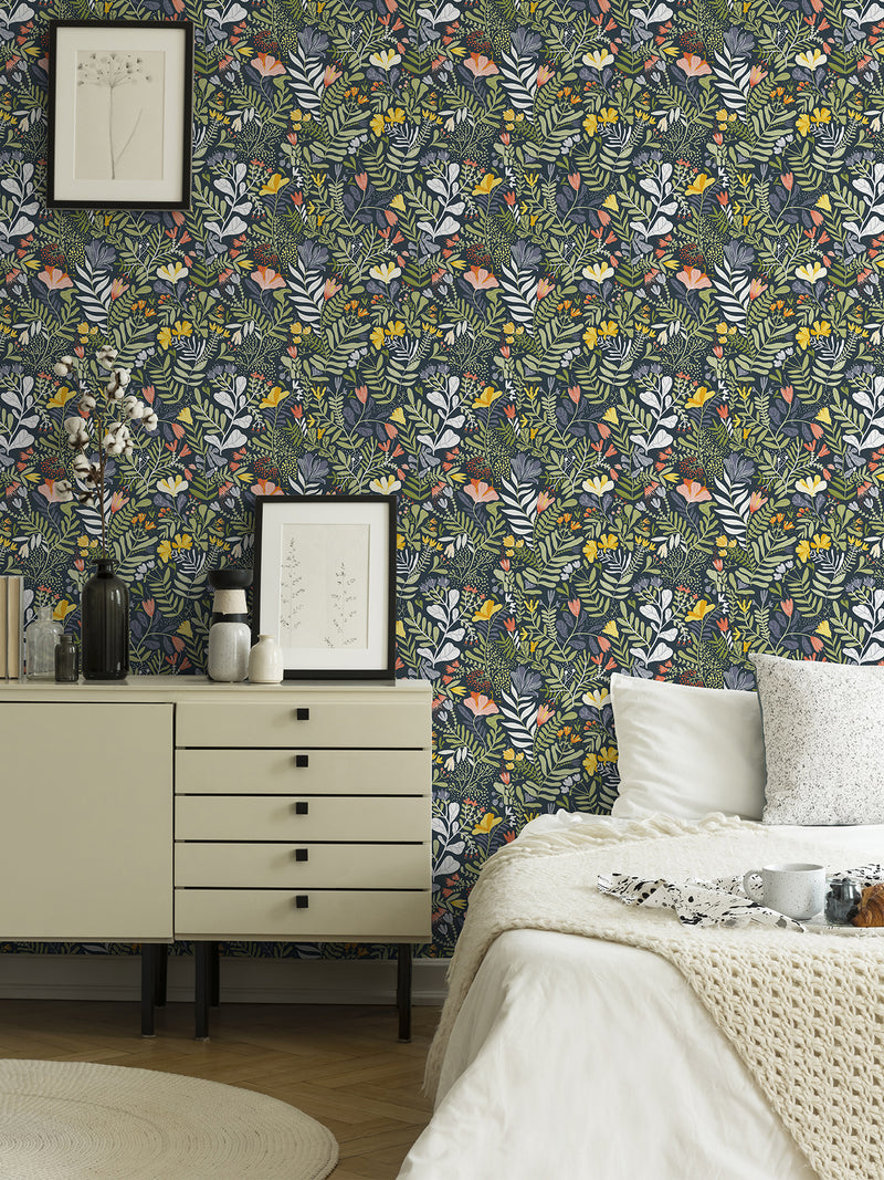Brittsommar Woodland Floral Wallpaper Wallpaper A-Street Prints   