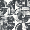 Giulietta Painterly Geometric Wallpaper Wallpaper A-Street Prints Double Roll Black 