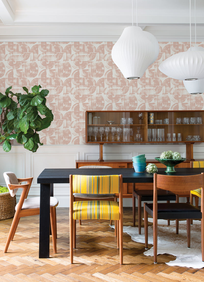 Giulietta Painterly Geometric Wallpaper Wallpaper A-Street Prints   