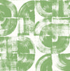 Giulietta Painterly Geometric Wallpaper Wallpaper A-Street Prints Double Roll Green 