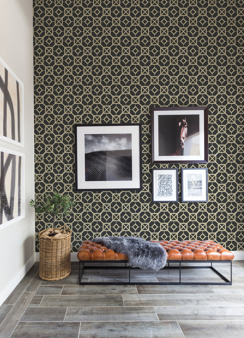 Livia Trellis Wallpaper Wallpaper A-Street Prints   