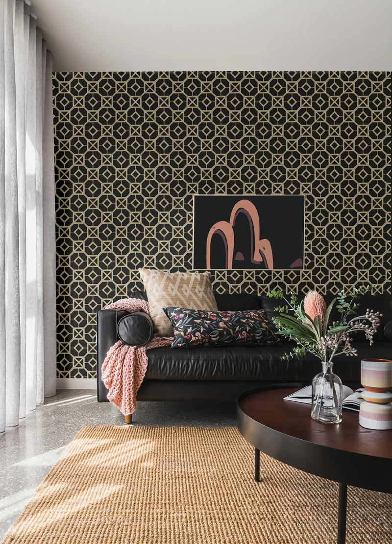Livia Trellis Wallpaper Wallpaper A-Street Prints   