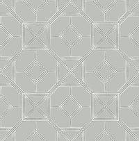 Livia Trellis Wallpaper Wallpaper A-Street Prints Double Roll Grey 