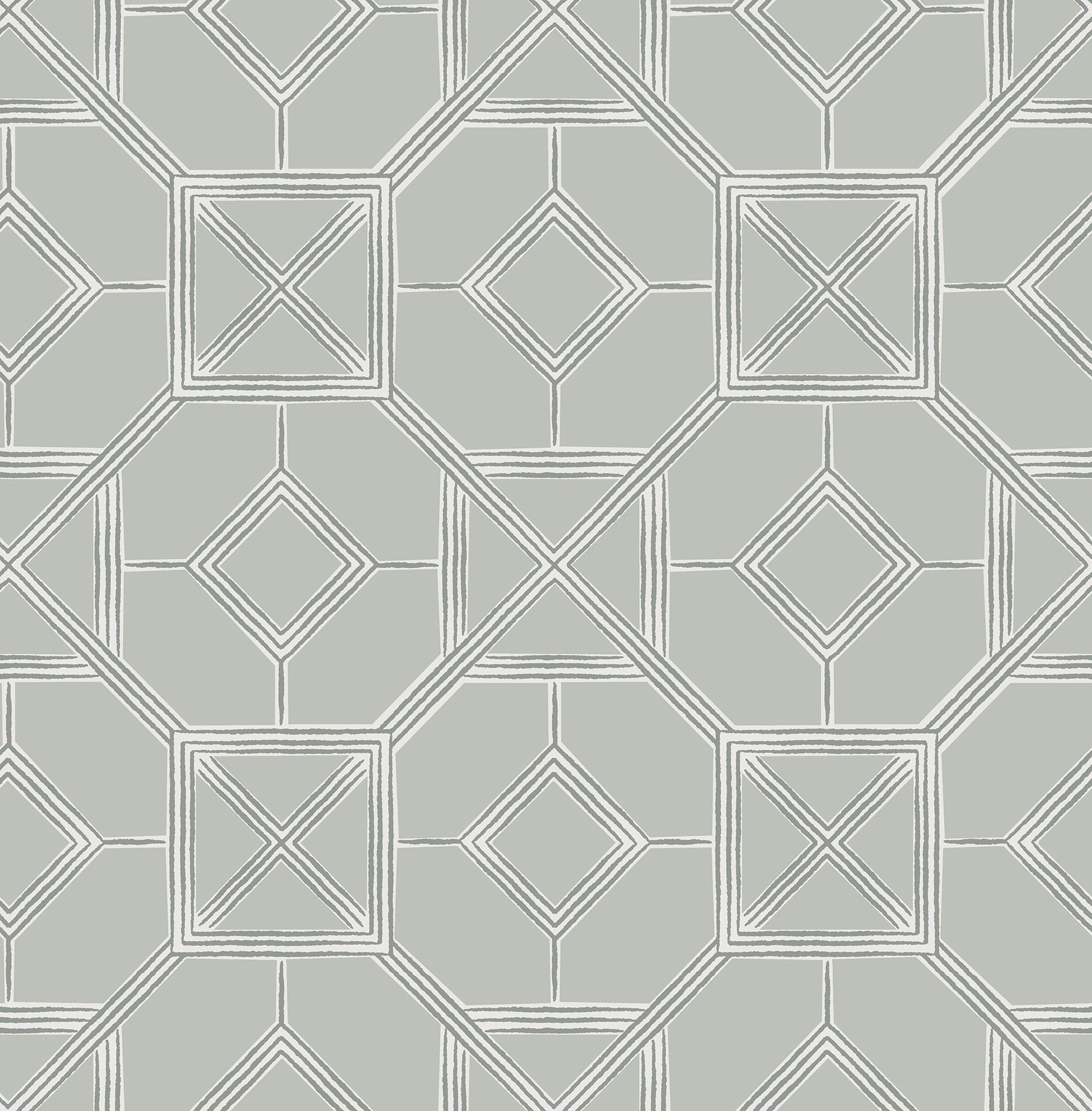 Livia Trellis Wallpaper Wallpaper A-Street Prints Double Roll Grey 
