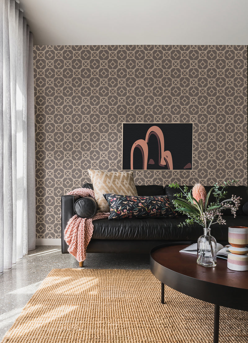 Livia Trellis Wallpaper Wallpaper A-Street Prints   