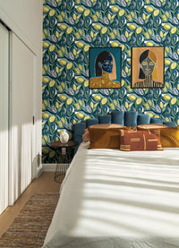 Meyer Chartreuse Citrus Wallpaper Wallpaper A-Street Prints   