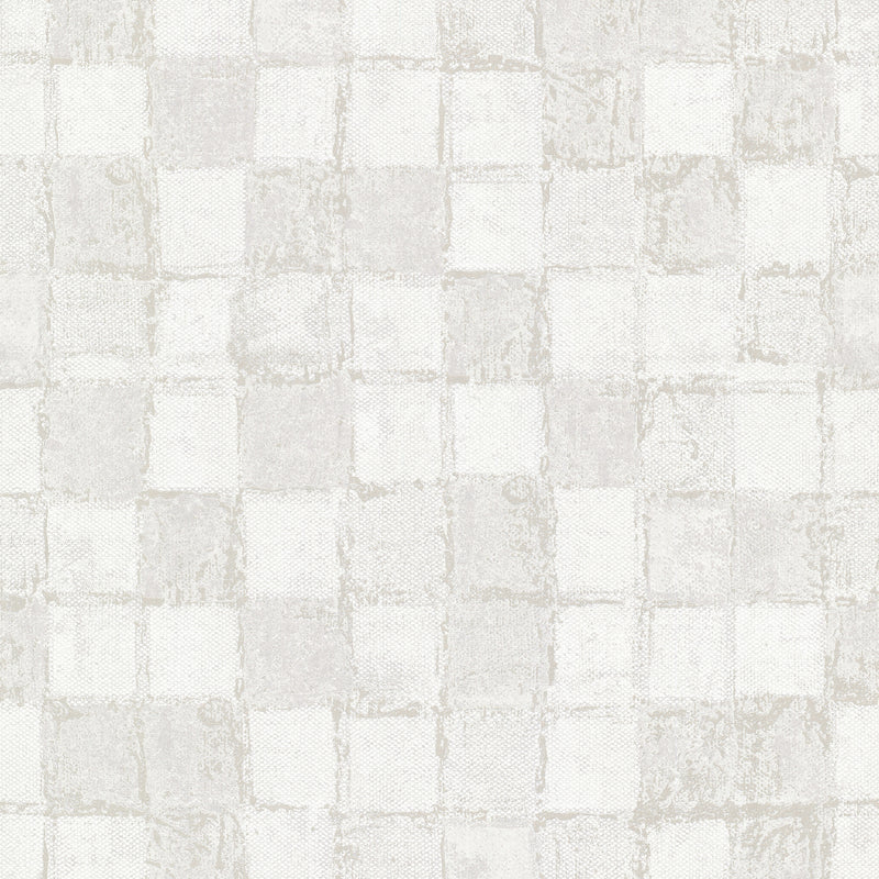Varak Platinum Checkerboard Wallpaper Wallpaper A-Street Prints Double Roll Platinum 