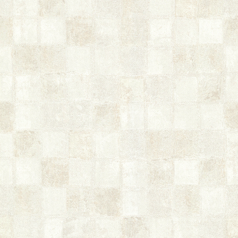 Varak Platinum Checkerboard Wallpaper Wallpaper A-Street Prints Double Roll White 
