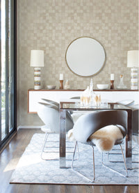 Varak Platinum Checkerboard Wallpaper Wallpaper A-Street Prints   