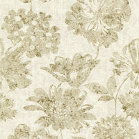 Kala Light Floral Wallpaper Wallpaper A-Street Prints Double Roll Gold 