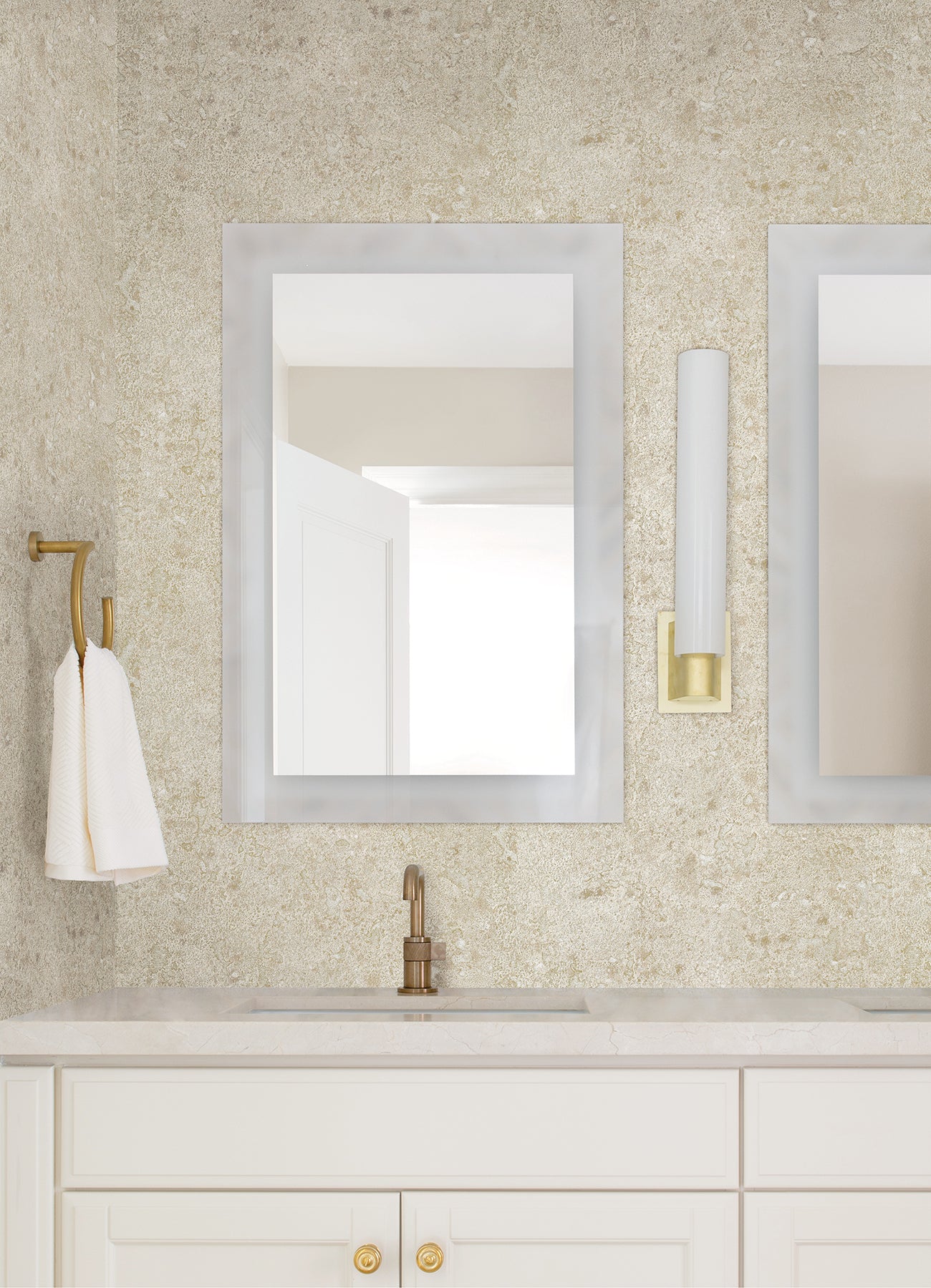 Kulta Pewter Cemented Wallpaper Wallpaper A-Street Prints   