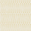 Lars Mustard Retro Wave Wallpaper Wallpaper A-Street Prints Double Roll Mustard 