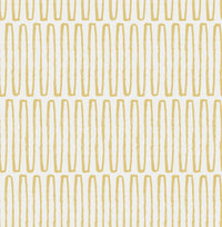 Lars Mustard Retro Wave Wallpaper Wallpaper A-Street Prints Double Roll Mustard 