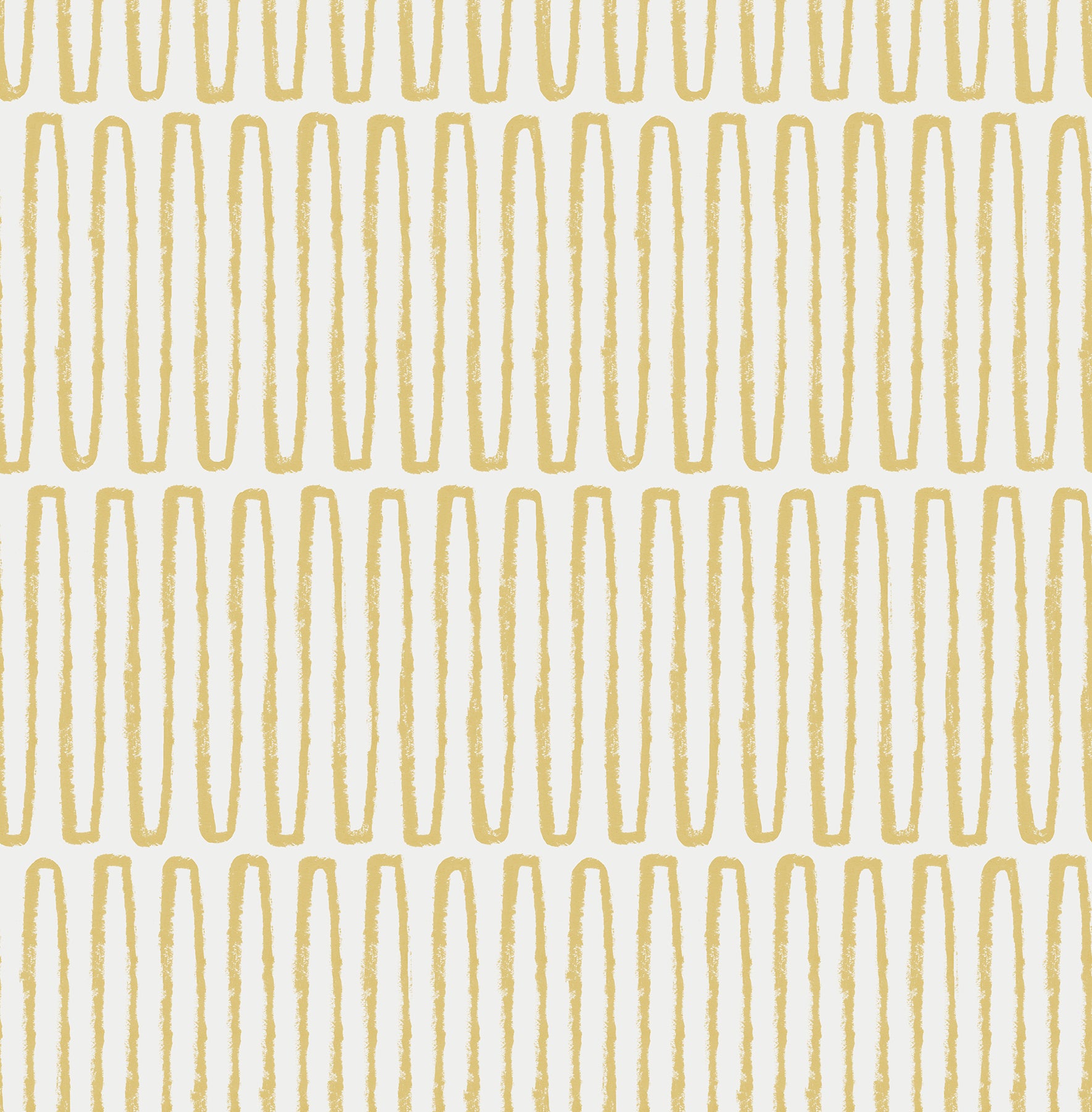 Lars Mustard Retro Wave Wallpaper Wallpaper A-Street Prints Double Roll Mustard 