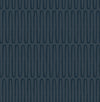 Lars Mustard Retro Wave Wallpaper Wallpaper A-Street Prints Double Roll Navy 