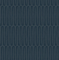 Lars Mustard Retro Wave Wallpaper Wallpaper A-Street Prints Double Roll Navy 