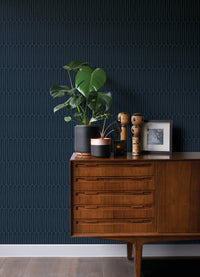 Lars Mustard Retro Wave Wallpaper Wallpaper A-Street Prints   