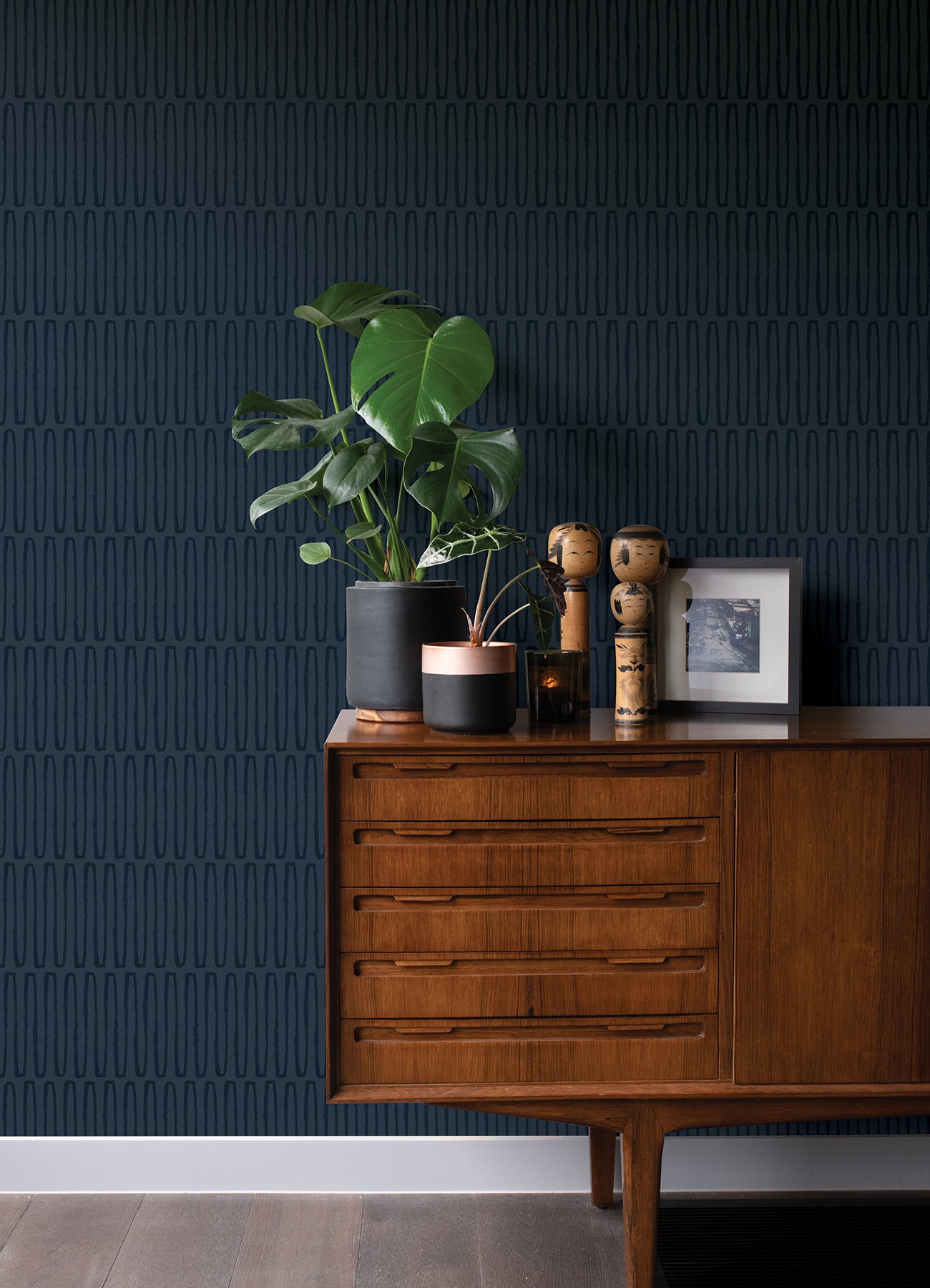 Lars Mustard Retro Wave Wallpaper Wallpaper A-Street Prints   