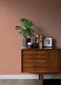 Lars Mustard Retro Wave Wallpaper Wallpaper A-Street Prints   