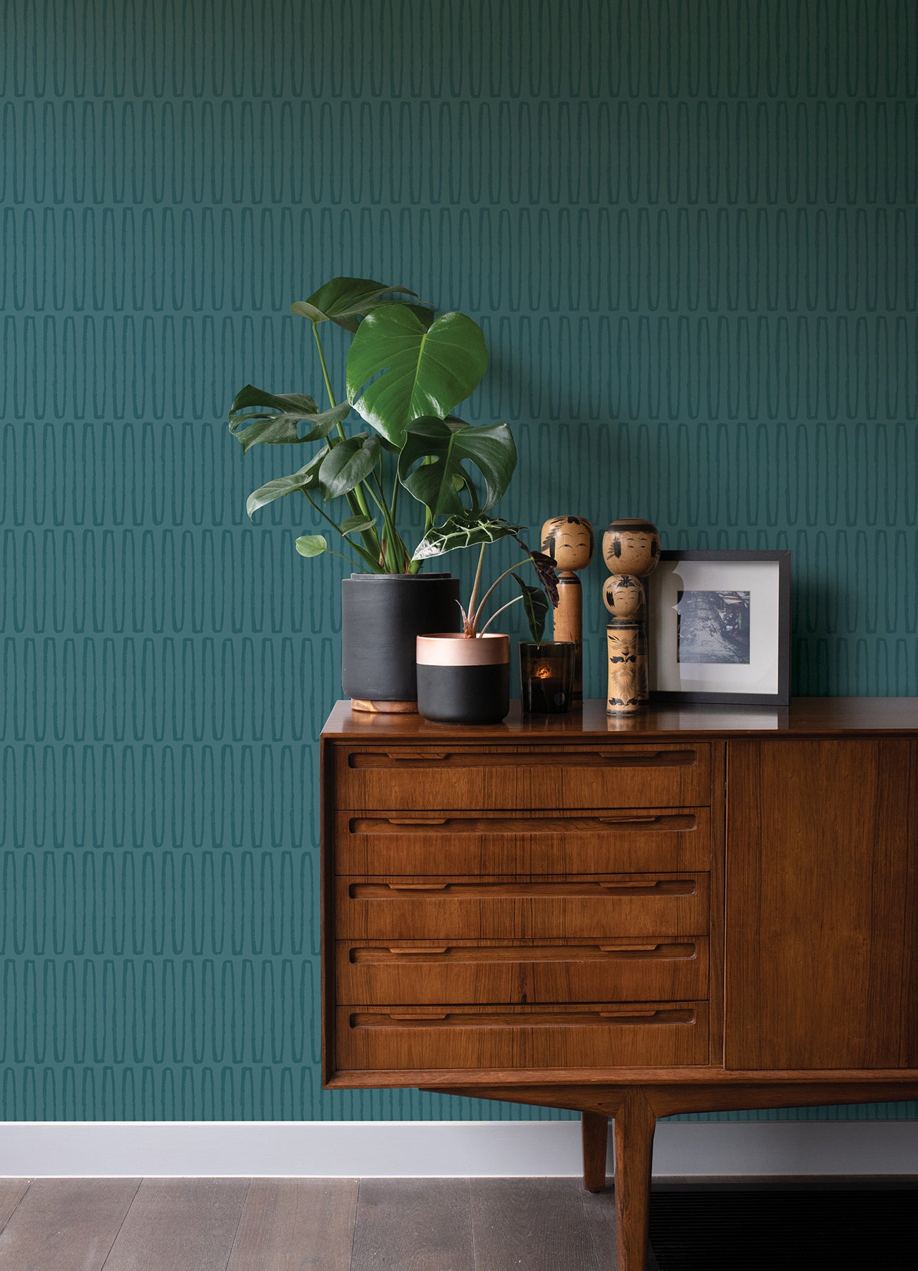 Lars Mustard Retro Wave Wallpaper Wallpaper A-Street Prints   