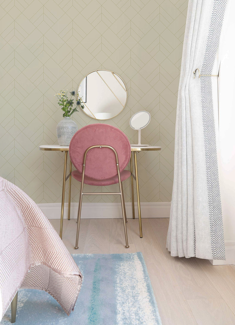 Sander Light Geometric Wallpaper Wallpaper A-Street Prints   