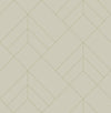 Sander Light Geometric Wallpaper Wallpaper A-Street Prints Double Roll Light Grey 