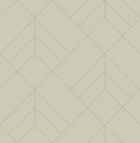 Sander Light Geometric Wallpaper Wallpaper A-Street Prints Double Roll Light Grey 