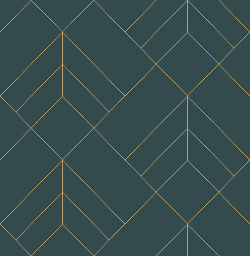 Sander Light Geometric Wallpaper Wallpaper A-Street Prints Double Roll Slate 