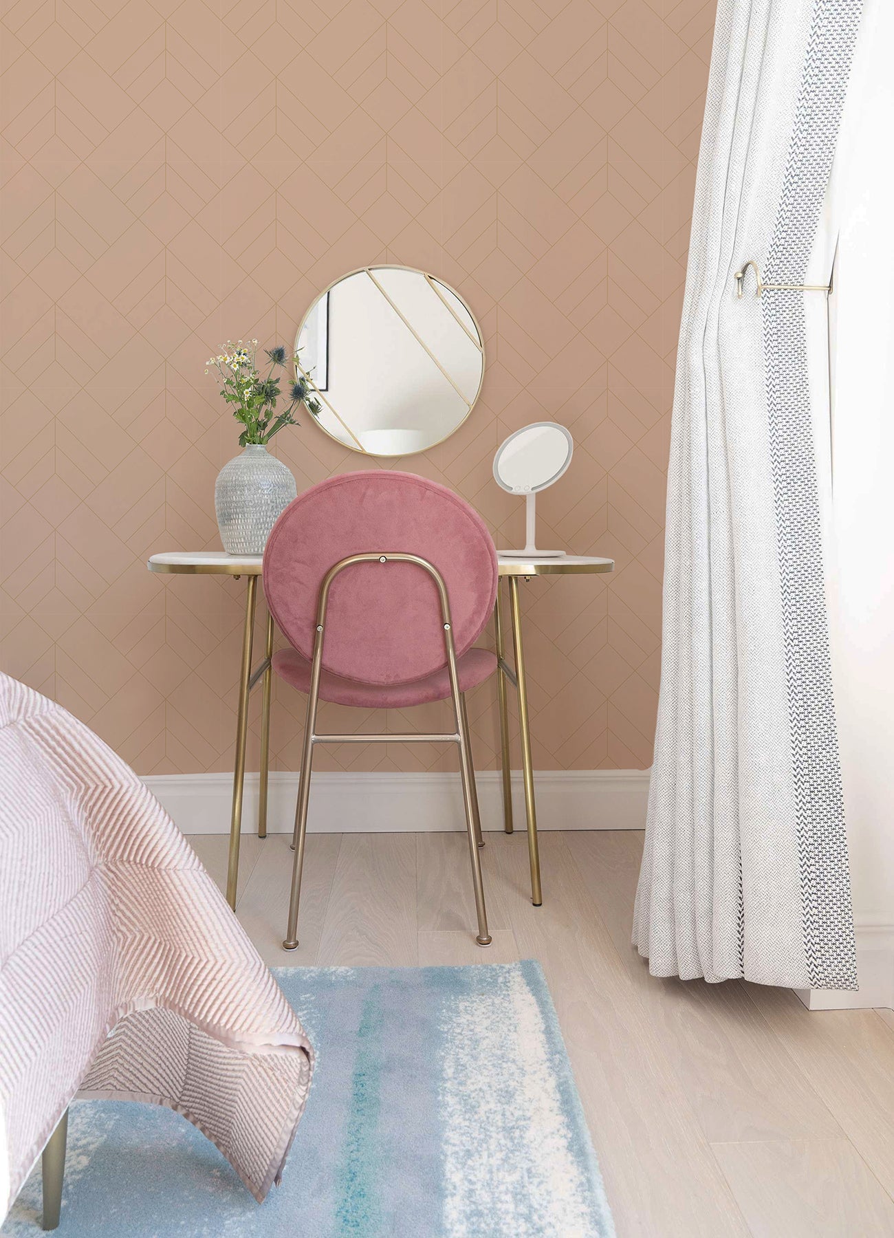 Sander Light Geometric Wallpaper Wallpaper A-Street Prints   