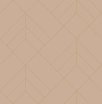 Sander Light Geometric Wallpaper Wallpaper A-Street Prints Double Roll Light Pink 