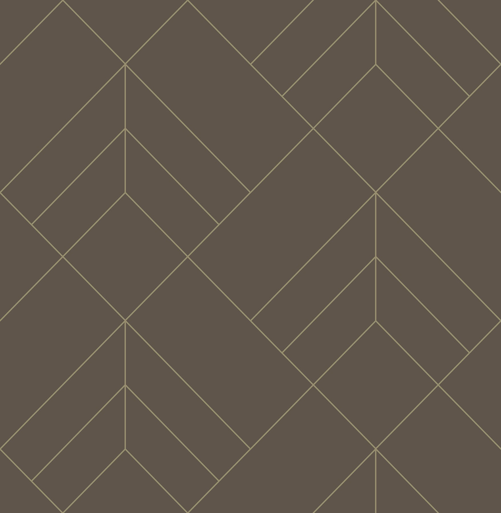 Sander Light Geometric Wallpaper Wallpaper A-Street Prints Double Roll Chocolate 